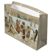 Cats Carol Singing by Louis Wain Groot Cadeauzakje (Achterkant Gekanteld)