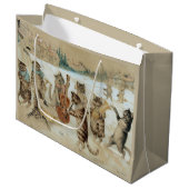 Cats Carol Singing by Louis Wain Groot Cadeauzakje (Voorkant Gekanteld)