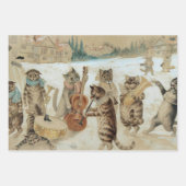 Cats Carol Singing by Louis Wain Inpakpapier Vel (Voorkant)