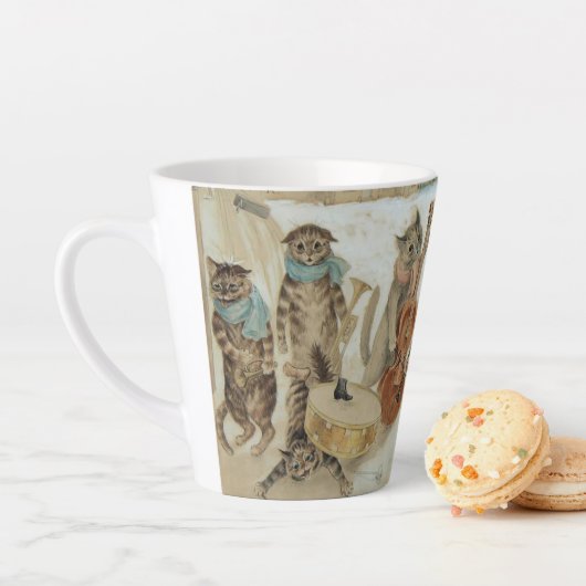 Cats Carol Singing by Louis Wain Latte Mok (In situ)