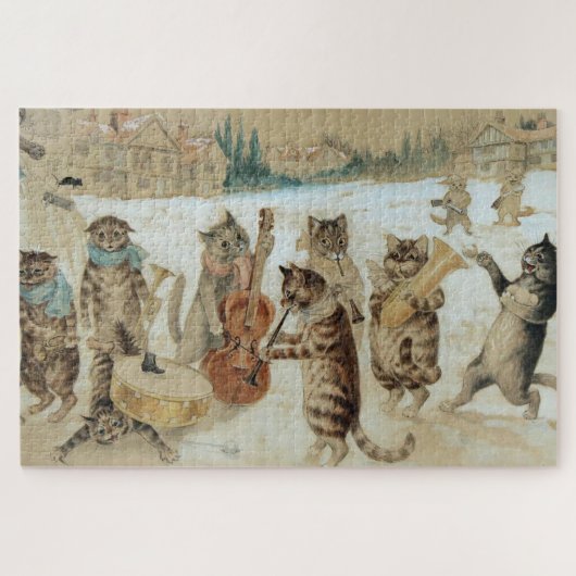 Cats Carol Singing by Louis Wain Legpuzzel (Horizontaal)