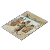 Cats Carol Singing by Louis Wain Notitieboek (Linkerzijde)