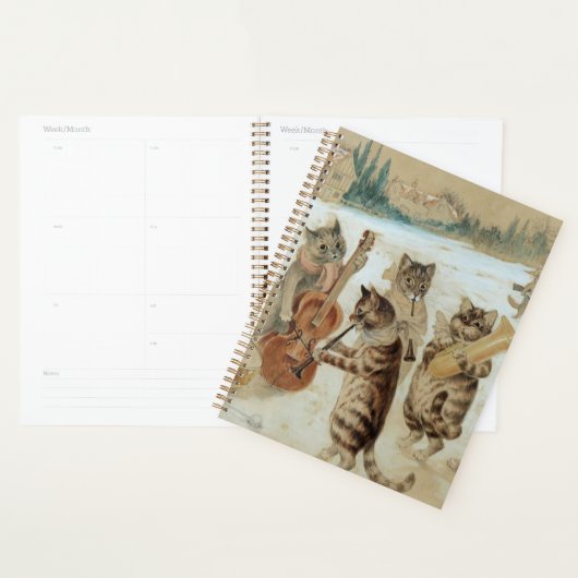 Cats Carol Singing by Louis Wain Planner (Display)