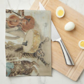 Cats Carol Singing by Louis Wain Theedoek (Quarter Fold)