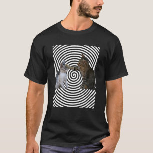 Cats Cat Kitty Domestic Cat Psychokinesis Hypnosis T-shirt