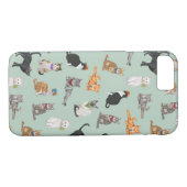 Cats Cats Cats Cute Cute Pattern Case-Mate iPhone Case (Achterkant (Horizontaal))