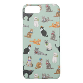 Cats Cats Cats Cute Cute Pattern Case-Mate iPhone Case