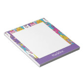 Cats Cats Pattern (kleurrijke Cartoon), speciaal g Notitieblok (Schuin)