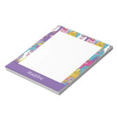 Cats Cats Pattern (kleurrijke Cartoon), speciaal g Notitieblok (Linkerzijde)