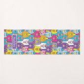 Cats Cats Pattern (kleurrijke Cartoon), speciaal g Yogamat (Voorkant (horizontaal))