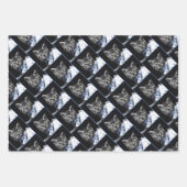 Cats celebrating a birthday with cake and candles inpakpapier vel (Voorkant 3)