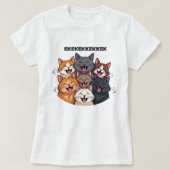 Cats chattering, chirping, ekekek t-shirt (Design voorkant)