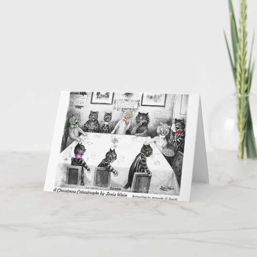 Cats Christmas Catastrophe Kaart beroemd gemaakt d (Achterkant)