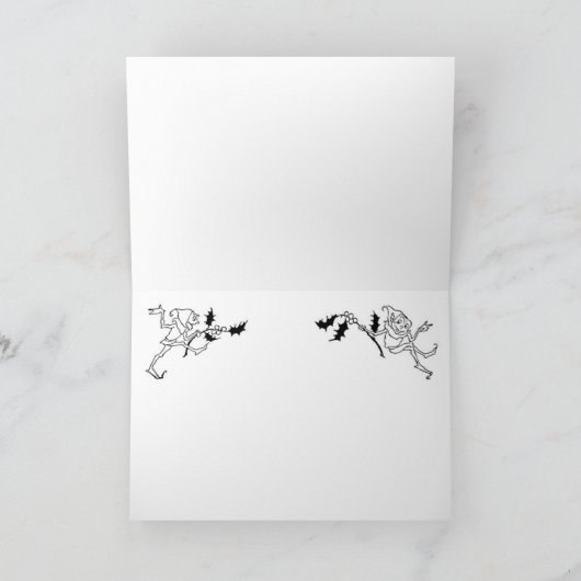 Cat's Christmas Party - Louis Wain Notitiekaartje (Binnen)