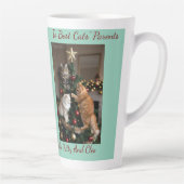 Cats Christmas Tree, Image Names Text, Customize,  Latte Mok (Rechts)