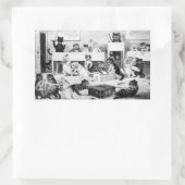 Cats Classroom Discipline, Louis Wain Rechthoekige Sticker (Tas)