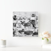 Cats Classroom Discipline, Louis Wain Vierkante Klok (Huis)