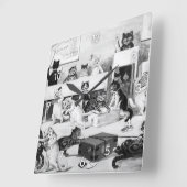 Cats Classroom Discipline, Louis Wain Vierkante Klok (Hoek)