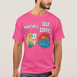 Cats Claws Cutting Manicure voor een Kattenliefheb T-shirt