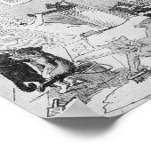 Cats Cleaning in Spring, Louis Wain Poster (Hoek)