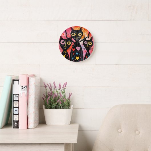 Cats Clock Ronde Klok (Leeskamer)