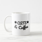 Cats & Coffee -  Cat Lover Gift Koffiemok (Links)