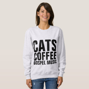 CATS COFFEE GOSPEL MUZIC Christelijke T-shirts