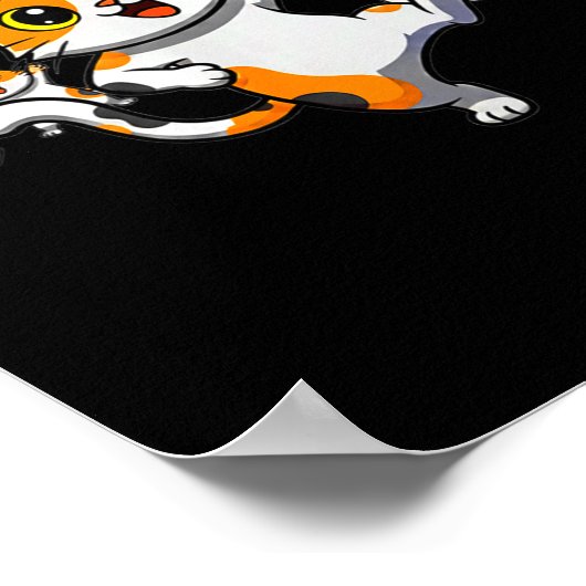 Cats Dancing Funny Cat Lover For Women Kitty Graph Poster (Hoek)