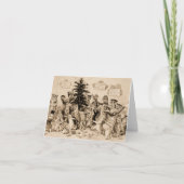 Cats Decorating Christmas Tree by Louis Wain Bedankkaart (Voorkant)