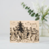 Cats Decorating Christmas Tree By Louis Wain Briefkaart (Staand voorkant)