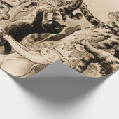 Cats Decorating Christmas Tree By Louis Wain Cadeaupapier (Hoek)