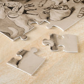 Cats Decorating Christmas Tree by Louis Wain Legpuzzel (Zijkant)