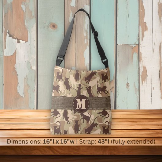 Cats Desert Camouflage Crossbody Tas