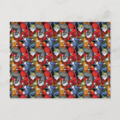 Cats & Dogs Scooter Pattern Feestdagenkaart (Voorkant)