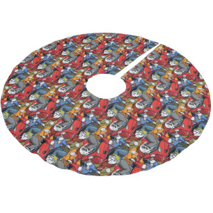 Cats & Dogs Scooter Pattern Kerstboom Rok