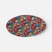 Cats & Dogs Scooter Pattern Papieren Bordje (Gekanteld)