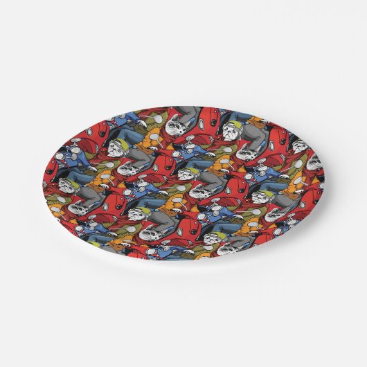 Cats & Dogs Scooter Pattern Papieren Bordje (Gekanteld)