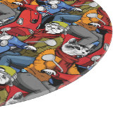 Cats & Dogs Scooter Pattern Snijplank (Hoek)