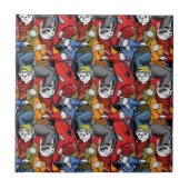 Cats & Dogs Scooter Pattern Tegeltje (Voorkant)