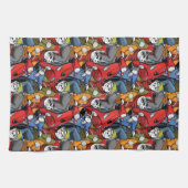 Cats & Dogs Scooter Pattern Theedoek (Horizontaal)