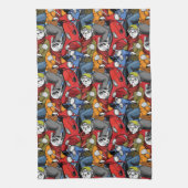Cats & Dogs Scooter Pattern Theedoek (Verticaal)