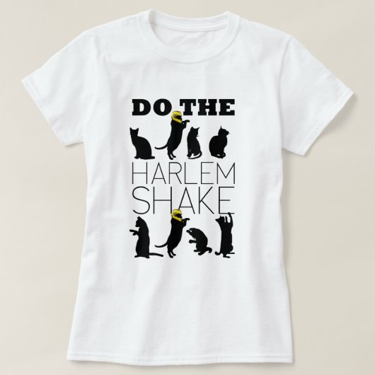 Cats doing the Harlem Shake T-shirt (Design voorkant)