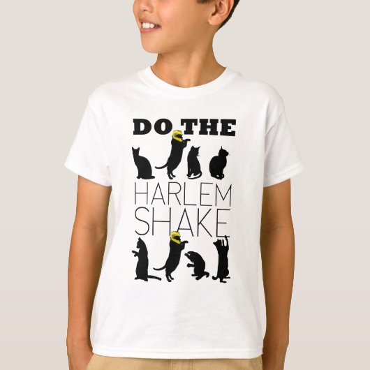 Cats doing the Harlem Shake T-shirt (Voorkant)