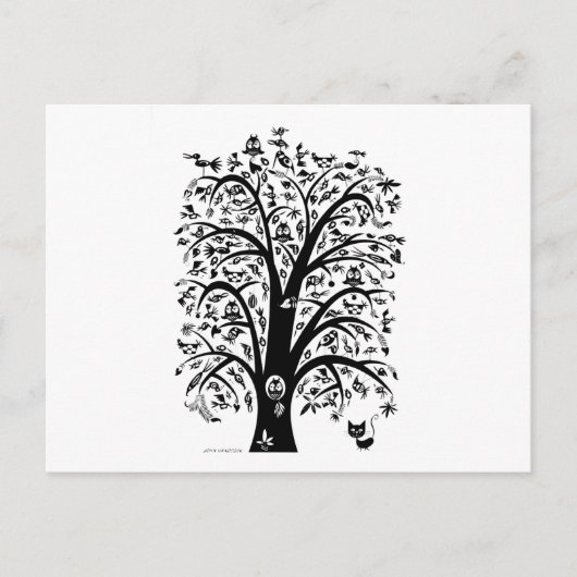 Cat's droom briefkaart (Voorkant)