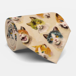 CATS EN KITTENS Funny Cat Portretten Stropdas