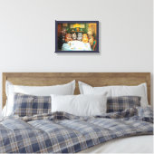 Cats Enjoying Cigars & Brandy, Louis Wain Canvas Afdruk (Insitu (Slaapkamer))