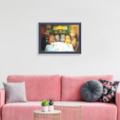 Cats Enjoying Cigars & Brandy, Louis Wain Canvas Afdruk (Insitu (Woonkamer))