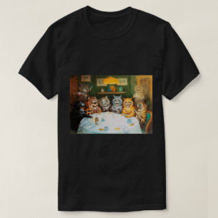 Cats Enjoying Cigars & Brandy, Louis Wain T-shirt