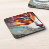 Cat's Eye Design Bier Onderzetter (Linkerzijde)