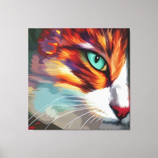Cat's Eye Design Canvas Afdruk (Voorkant)
